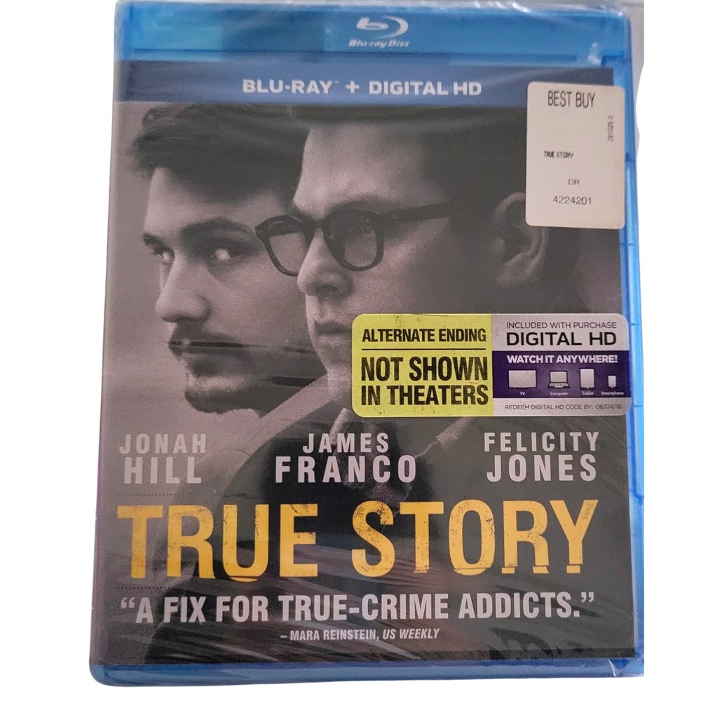 True Story Blu Ray Digital HD (2015) Jonah Hill James Franco New Sealed Movie